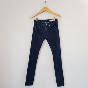 Rag & Bone Mid Rise Skinny Jeans Indigo